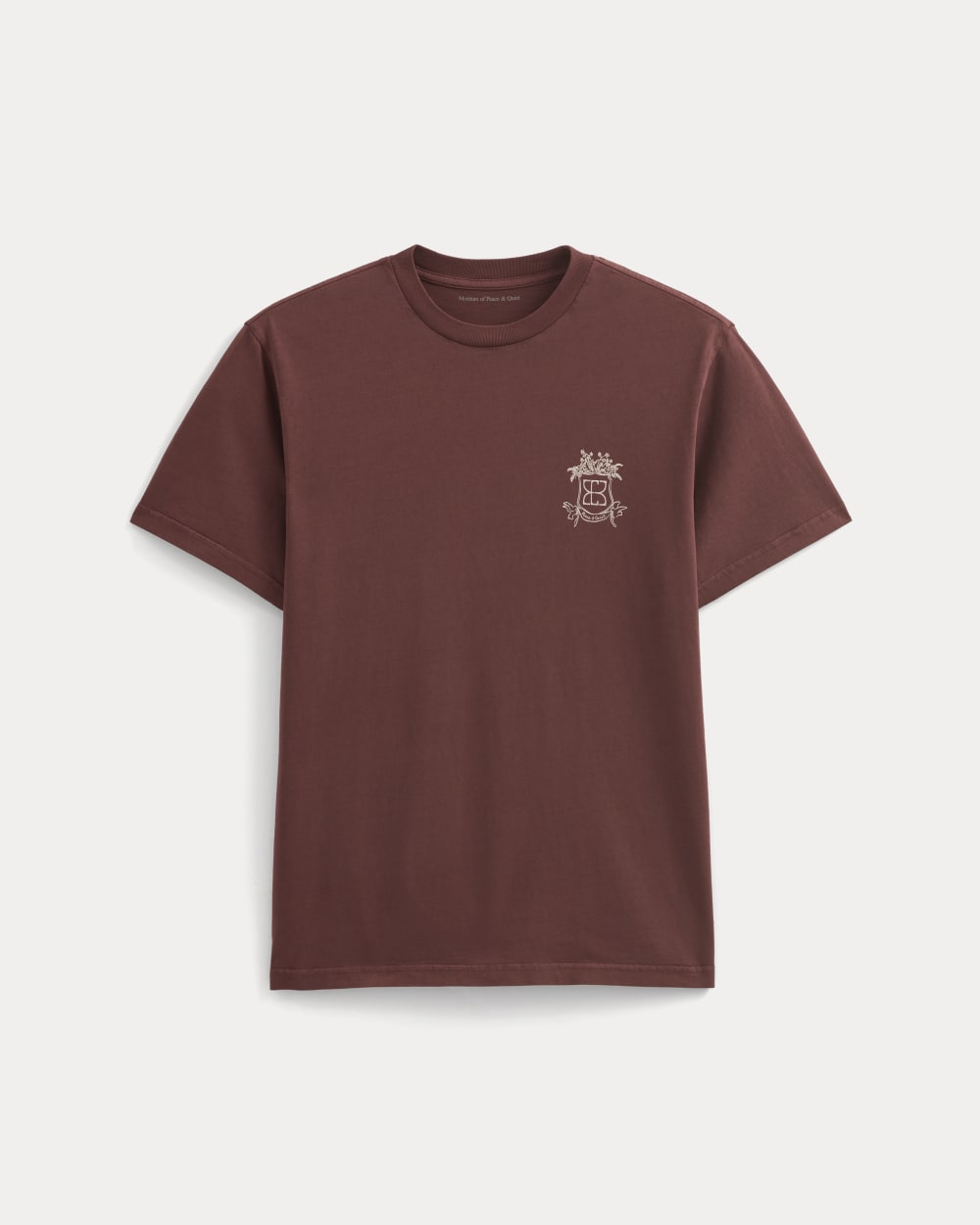 Everlane x Peace and Quiet Crest Graphic Tee | Wine - Image 2