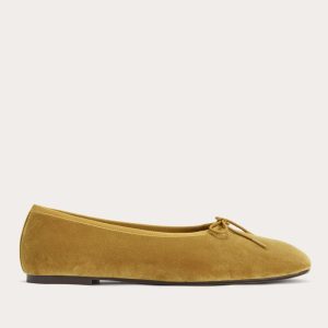 The Day Ballet Flat | Golden Sun Velvet