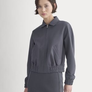 Ponte Aviator Jacket | Graphite