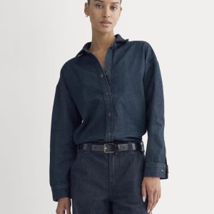 The Oversized Denim Shirt | Tungsten Rinse