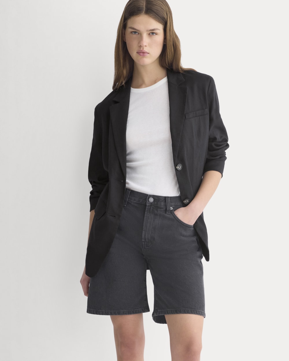 Loose Jean Short | Black