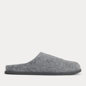 Wool Clog | Charcoal