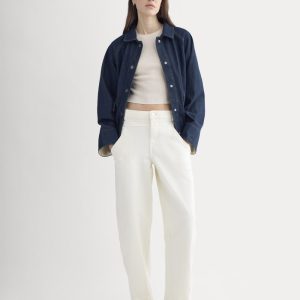 Double-Stitch Barrel Pant | Bone
