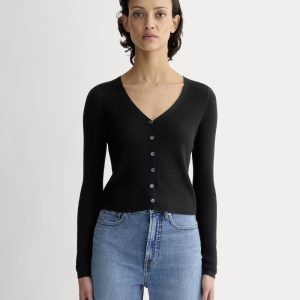 The Cardigan in Ultrasoft Merino | Black