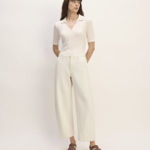 The Summer Barrel Jean | Ecru