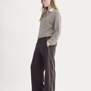 Luxe Fleece Track Pant | Dark Chocolate