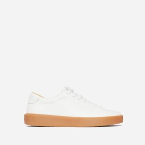 The ReLeather? Tennis Shoe  | White / Gum Sole