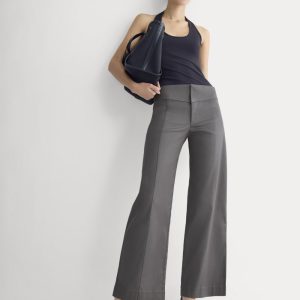 Tailored Drape Seam Pant | Charcoal Grey