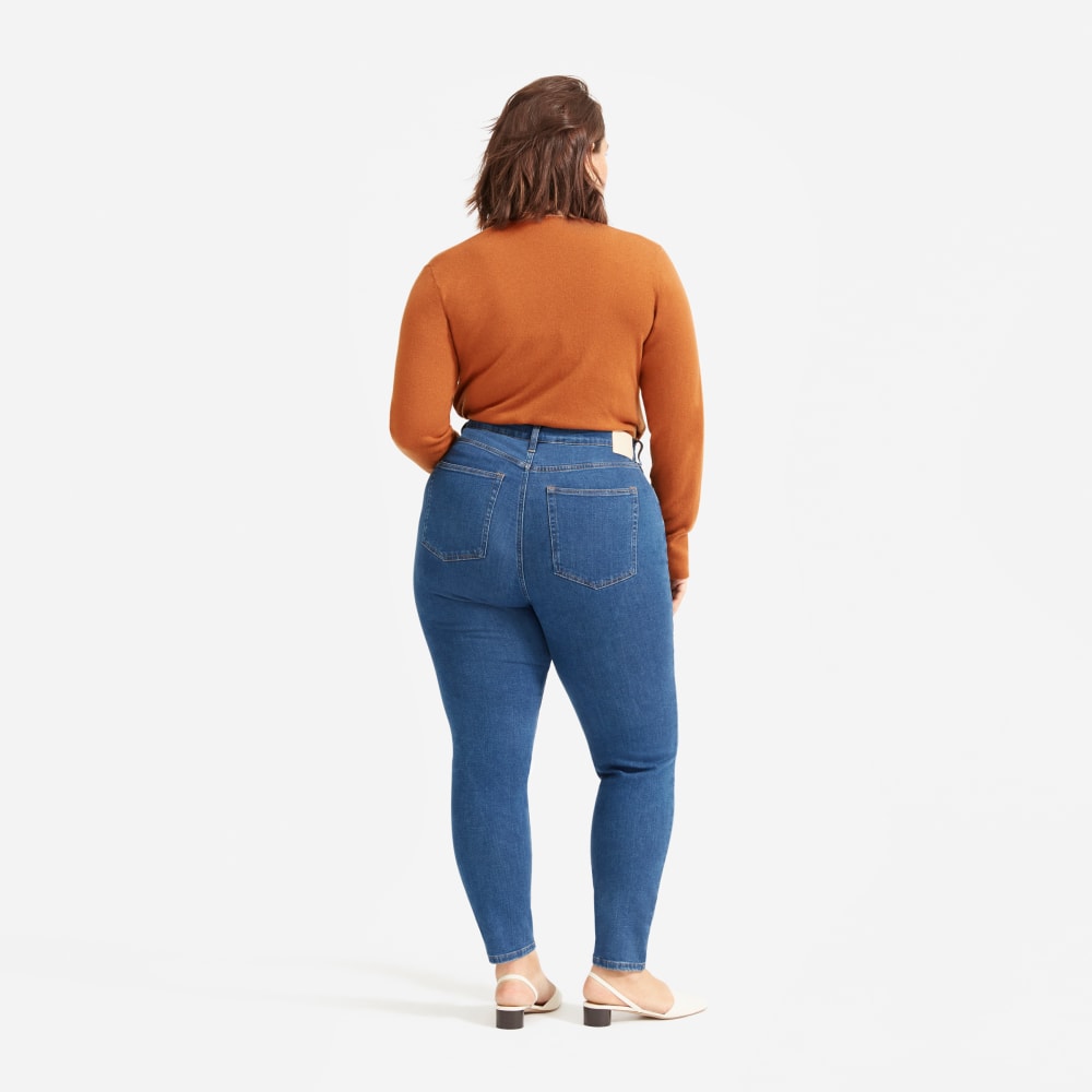 The Authentic Stretch High-Rise Skinny | Mid Blue | 26.5 Inseam - Image 3