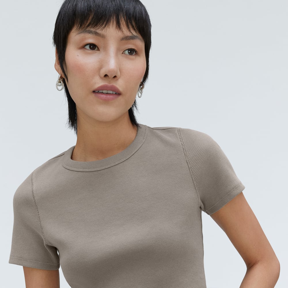 The '90s Rib Tee | Clay - Image 4