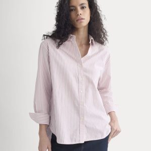 Everyday Oxford Shirt | Bone/Heather Rose