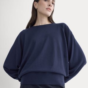 Raglan Sweater in Ultrasoft Merino | Rich Navy