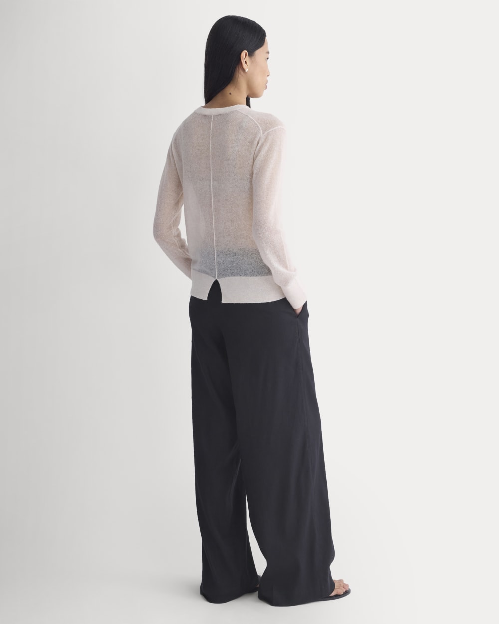 The Air Alpaca? Relaxed Crew Top | Soft Pink - Image 6