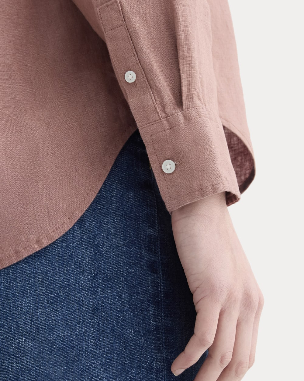The Must-Have Shirt in Linen | Rose Dusk - Image 4
