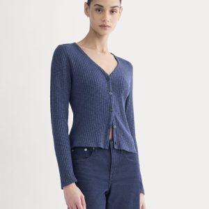 The Cozy Rib Cardigan | Mood Indigo