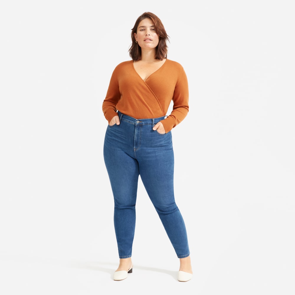 The Authentic Stretch High-Rise Skinny | Mid Blue | 26.5 Inseam - Image 2