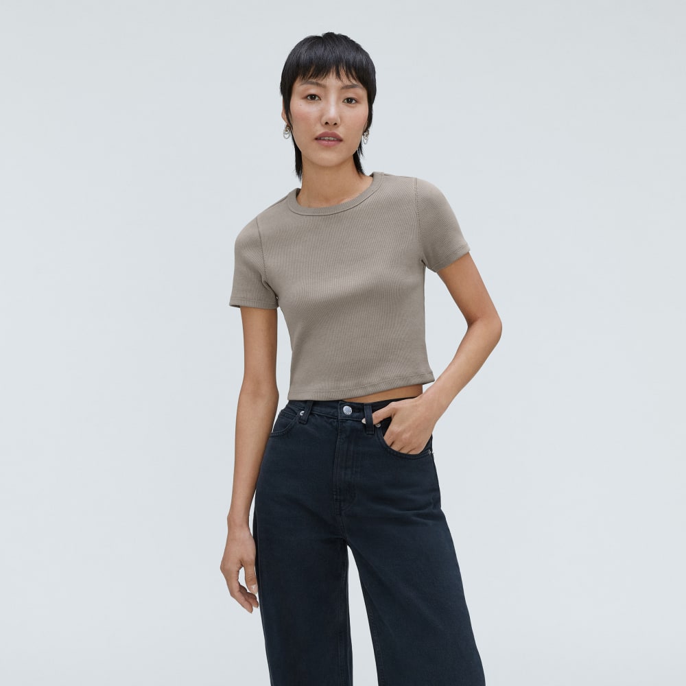 The '90s Rib Tee | Clay - Image 2