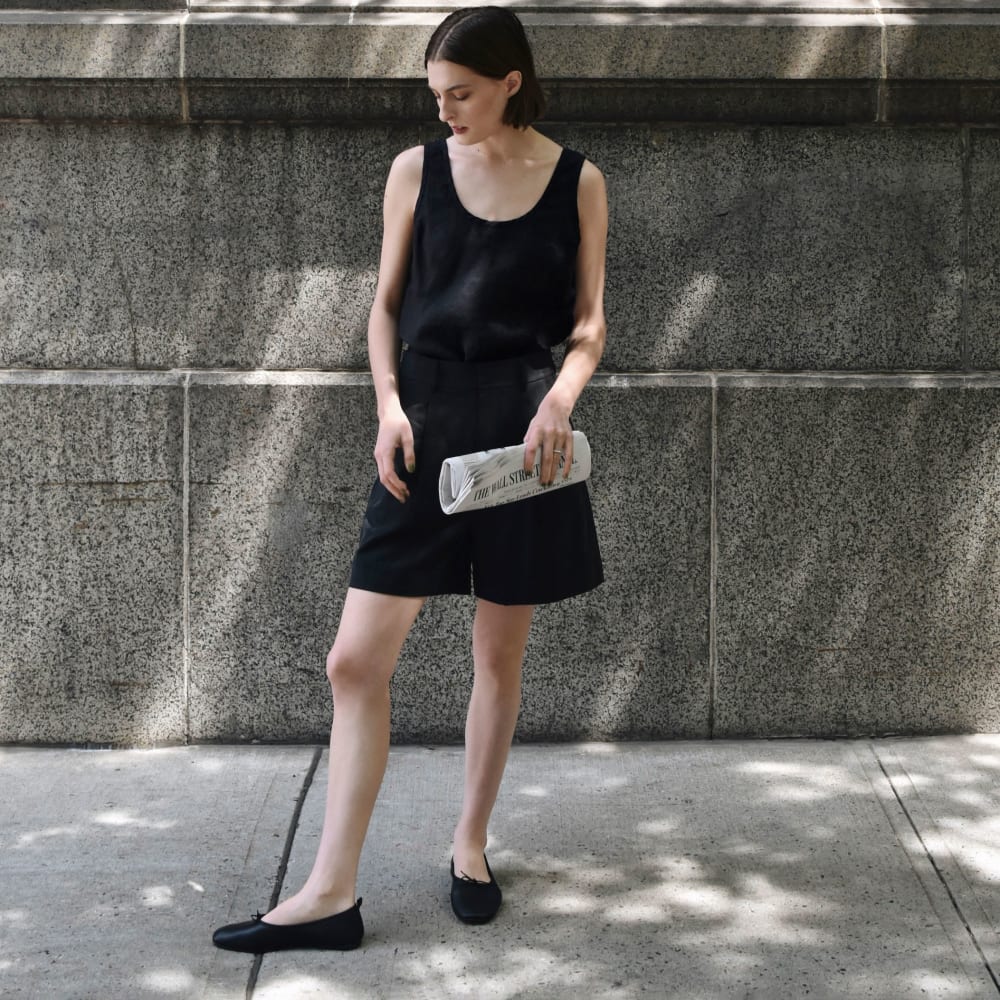 The Draper Short in Buttersmooth | Black - Image 7