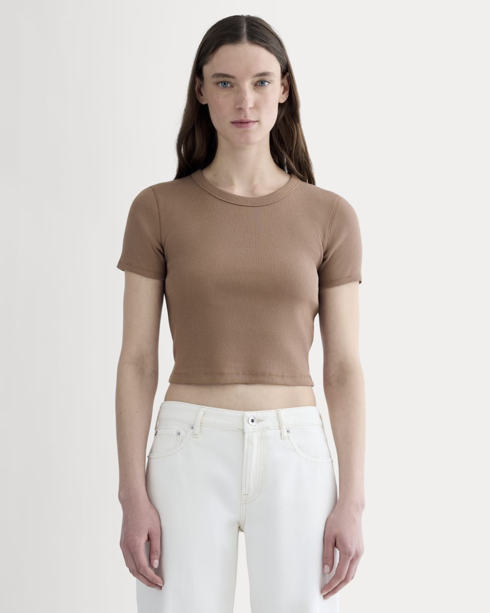 The '90s Rib Tee | Mocha