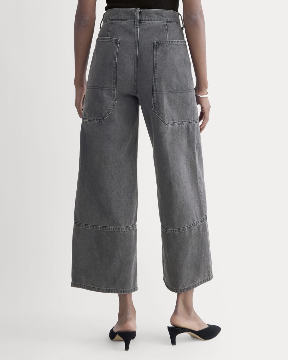 The Way-High? Gardener Cropped Jean | Washed Grey - Image 5