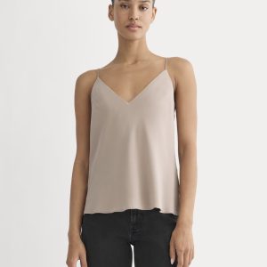 The Tie Back Cami in Washable Silk | Burnt Sugar