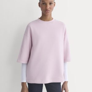 Lightweight Terry Oversized Tee | Burnished Lilac
