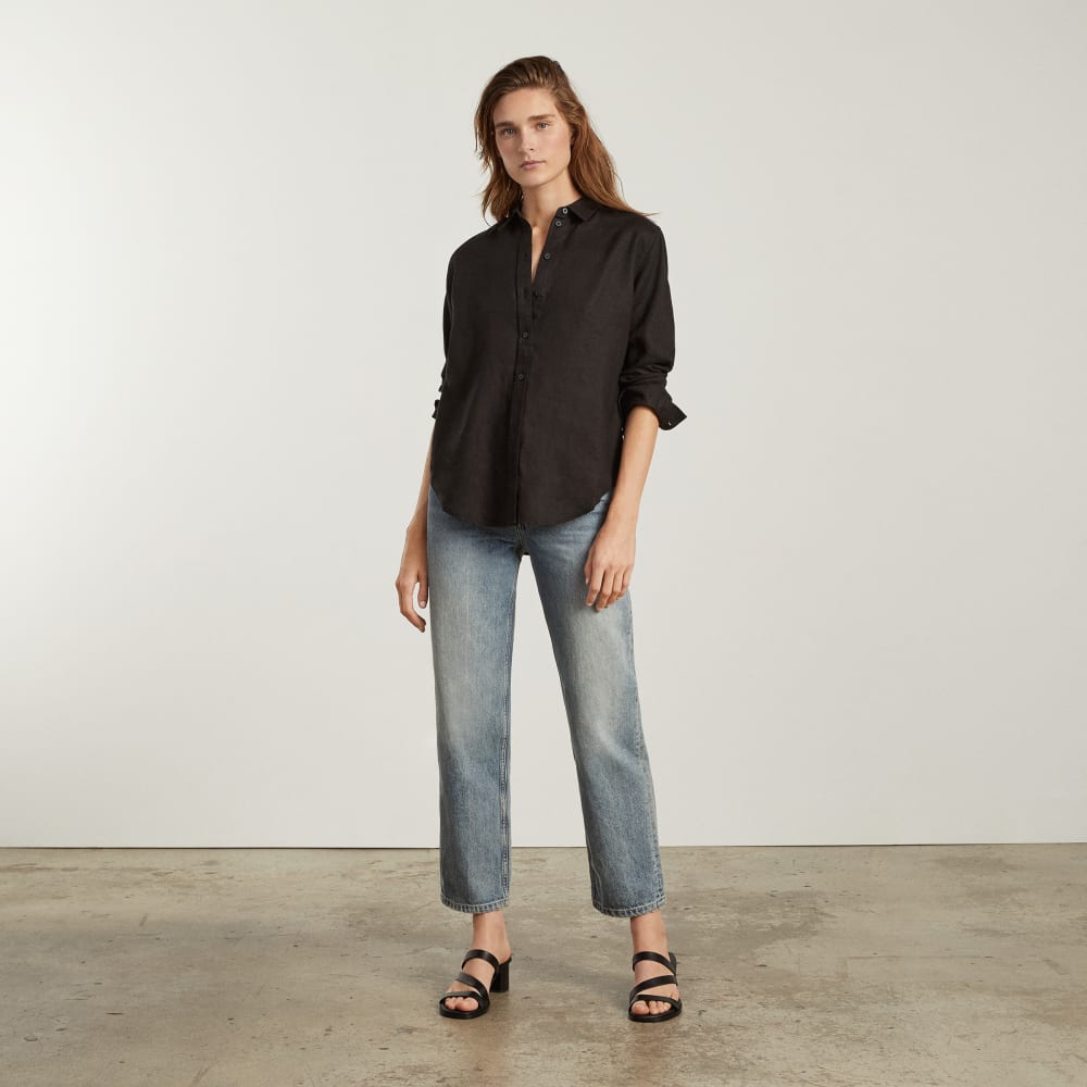 The Must-Have Shirt in Linen | Black - Image 6