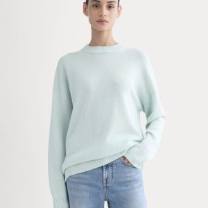 Cashmere Boyfriend Sweater | Chalk Blue