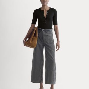 The Way-High® Gardener Cropped Jean | Washed Grey